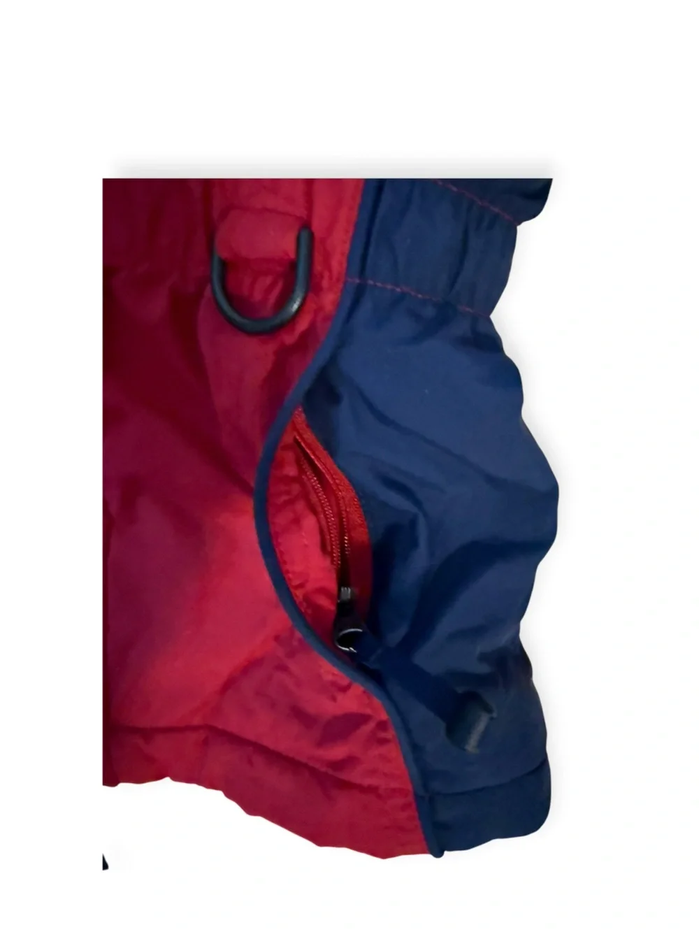 L.L. Bean Boy’s Thinsulate Parka Red/Navy Full Zip Size 4T Hidden Hood